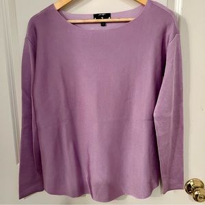 424 Fifth Lord & Taylor Lavender Long Sleeve T-Shirt